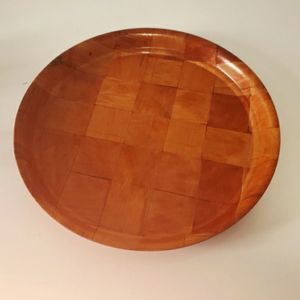 vintage MCM Teak tray 20" inches across